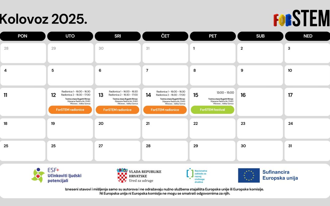 ForSTEM – KOLOVOZ 2025.